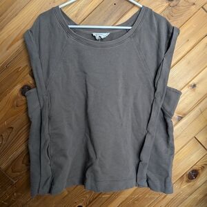 Casual Brown Women's Sweatshirt